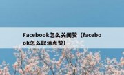 Facebook怎么关闭赞（facebook怎么取消点赞）