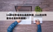 ins粉丝数量排名最新数据（ins粉丝数量排名最新数据图）