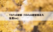 TikTok破解（tiktok破解版永久免费ios）