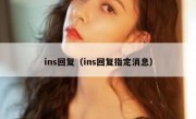 ins回复（ins回复指定消息）