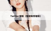 Twitter增粉（推特如何增粉）