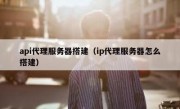 api代理服务器搭建（ip代理服务器怎么搭建）