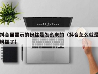 抖音里显示的粉丝是怎么来的（抖音怎么就是粉丝了）