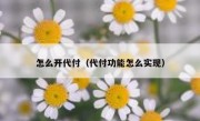 怎么开代付（代付功能怎么实现）