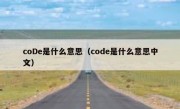 coDe是什么意思（code是什么意思中文）