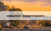 付款码打不开（付款码打不开闪光灯）