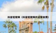 抖音短视频（抖音短视频代运营收费）