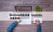 youtube对比抖音（youtube 抖音区别）