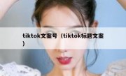tiktok文案号（tiktok标题文案）