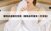 推特点进推文空白（推特点开推文一片空白）