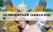 小红书跟抖音有什么区别（抖音跟小红书的区别）