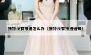 推特没有推送怎么办（推特没有推送通知）
