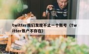 twitter我们发现不止一个账号（Twitter账户不存在）