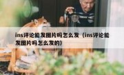ins评论能发图片吗怎么发（ins评论能发图片吗怎么发的）