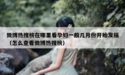 微博热搜榜在哪里看孕妇一般几月份开始发福（怎么查看微博热搜榜）
