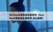 facebook发信息红色叹号（facebook发送消息是叹号,怎么回事）