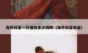 海外抖音一万播放多少钱啊（海外抖音收益）