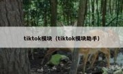 tiktok模块（tiktok模块助手）