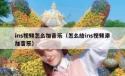 ins视频怎么加音乐（怎么给ins视频添加音乐）