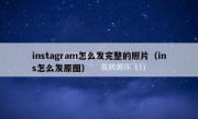 instagram怎么发完整的照片（ins怎么发原图）