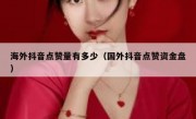 海外抖音点赞量有多少（国外抖音点赞资金盘）