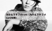 为什么下不了steam（为什么下不了steam令牌）