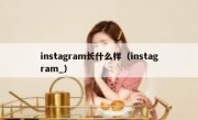 instagram长什么样（instagram_）