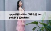 oppo手机twitter下载教程（oppo如何下载twitter）