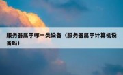 服务器属于哪一类设备（服务器属于计算机设备吗）