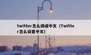 twitter怎么调成中文（Twitter怎么设置中文）