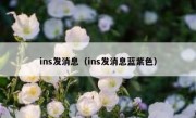 ins发消息（ins发消息蓝紫色）
