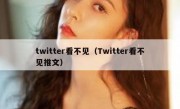 twitter看不见（Twitter看不见推文）