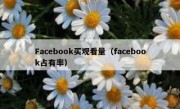 Facebook买观看量（facebook占有率）