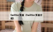 twitter页面（twitter页面介绍）