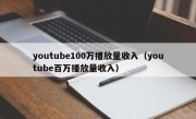 youtube100万播放量收入（youtube百万播放量收入）