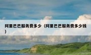 阿里巴巴服务费多少（阿里巴巴服务费多少钱）