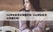 ins评论区可以发图片吗（ins评论区可以发图片吗）