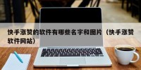 快手涨赞的软件有哪些名字和图片（快手涨赞软件网站）
