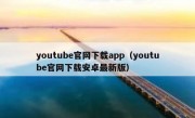 youtube官网下载app（youtube官网下载安卓最新版）