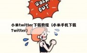 小米twitter下载教程（小米手机下载Twitter）