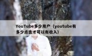 YouTube多少用户（youtube有多少点击才可以有收入）