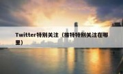 Twitter特别关注（推特特别关注在哪里）