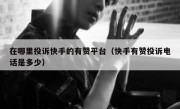 在哪里投诉快手的有赞平台（快手有赞投诉电话是多少）