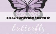推特怎么看国内新闻报道（推特哪里看）