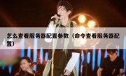 怎么查看服务器配置参数（命令查看服务器配置）