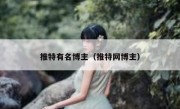 推特有名博主（推特网博主）