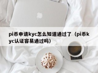 pi币申请kyc怎么知道通过了（pi币kyc认证容易通过吗）
