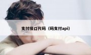支付接口代码（码支付api）