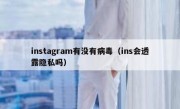 instagram有没有病毒（ins会透露隐私吗）