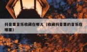 抖音里音乐收藏在哪儿（收藏抖音里的音乐在哪里）